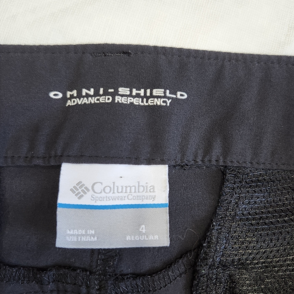 Columbia Size 4 Omnishield Black Convertible Pants - Picture 9 of 9